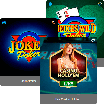 Luxury Casino Avaliable Game: Video poker, live poker and other games