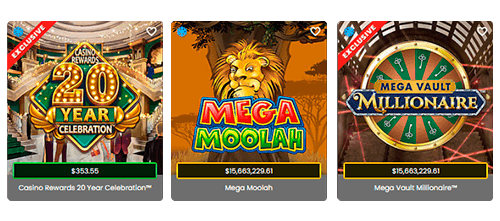Progressive Jackpots at Luxury Casino