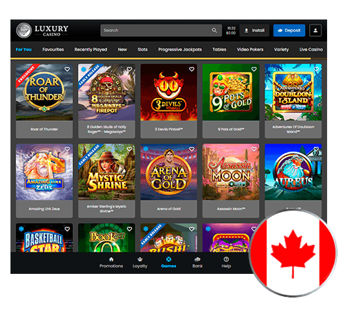 Luxury Casino list of the games