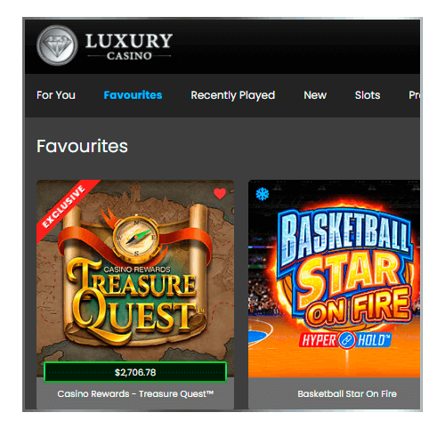 Luxury Casino Favorites folder