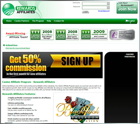 Rewards Affiliates Program